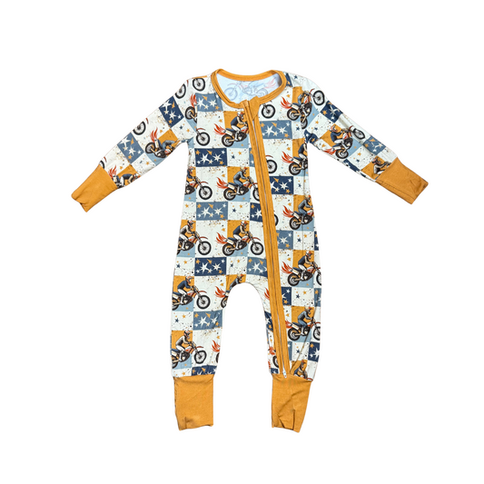 All American Boy Bamboo Romper