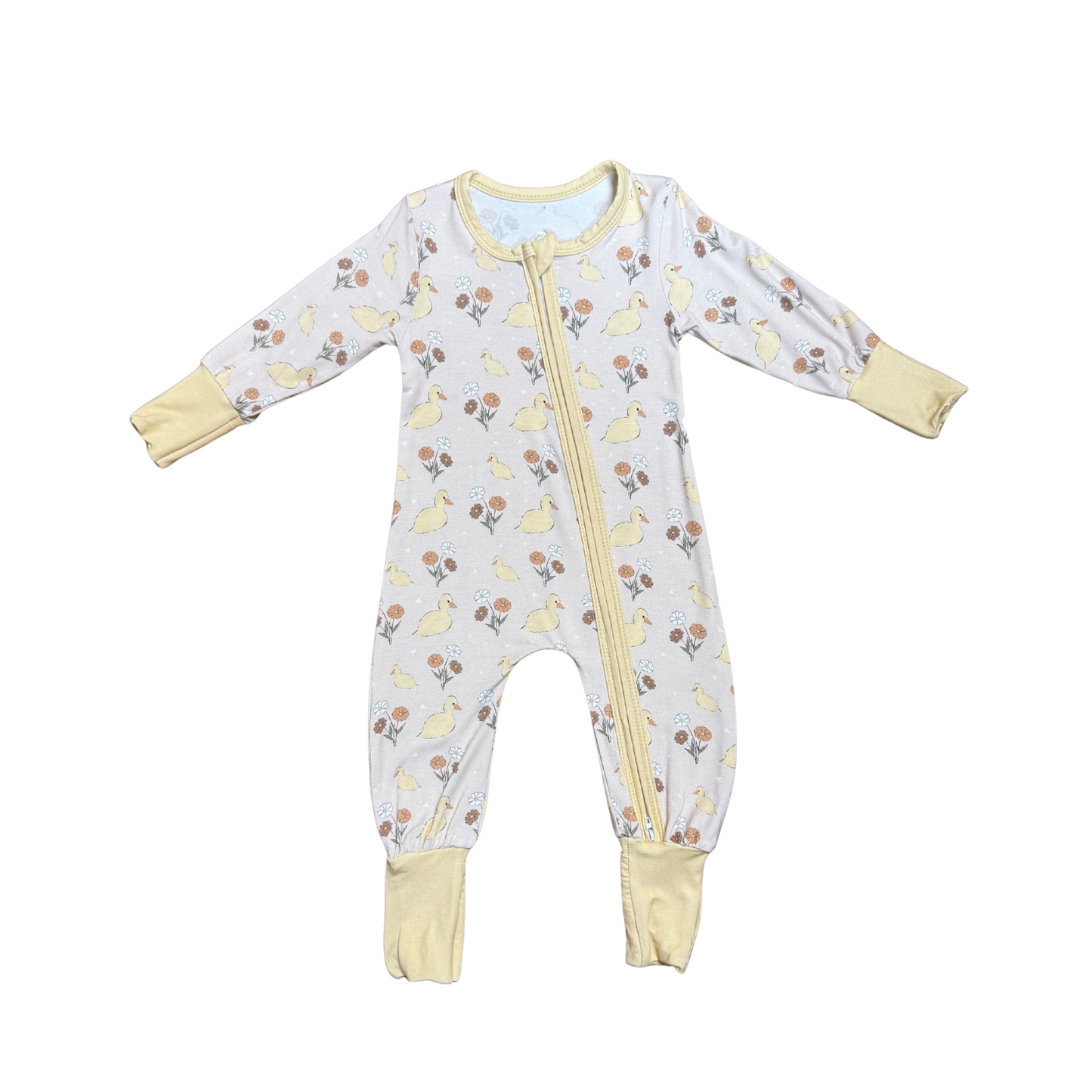 Spring Ducklings Bamboo Romper