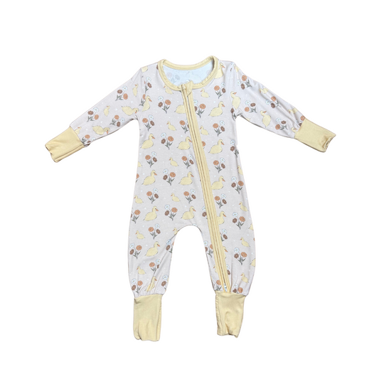 Spring Ducklings Bamboo Romper