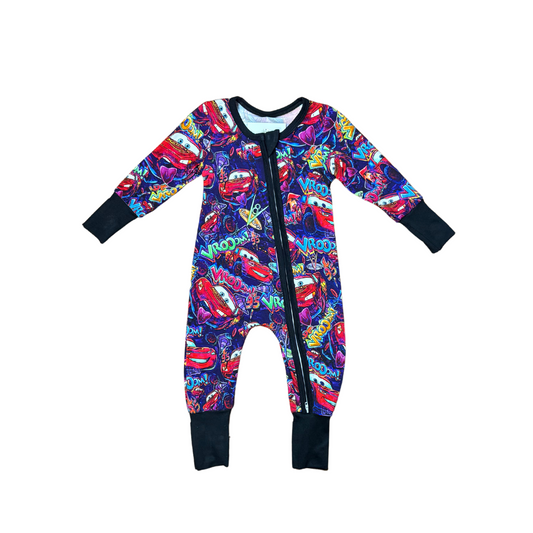 Vroom, Vroom Bamboo Romper