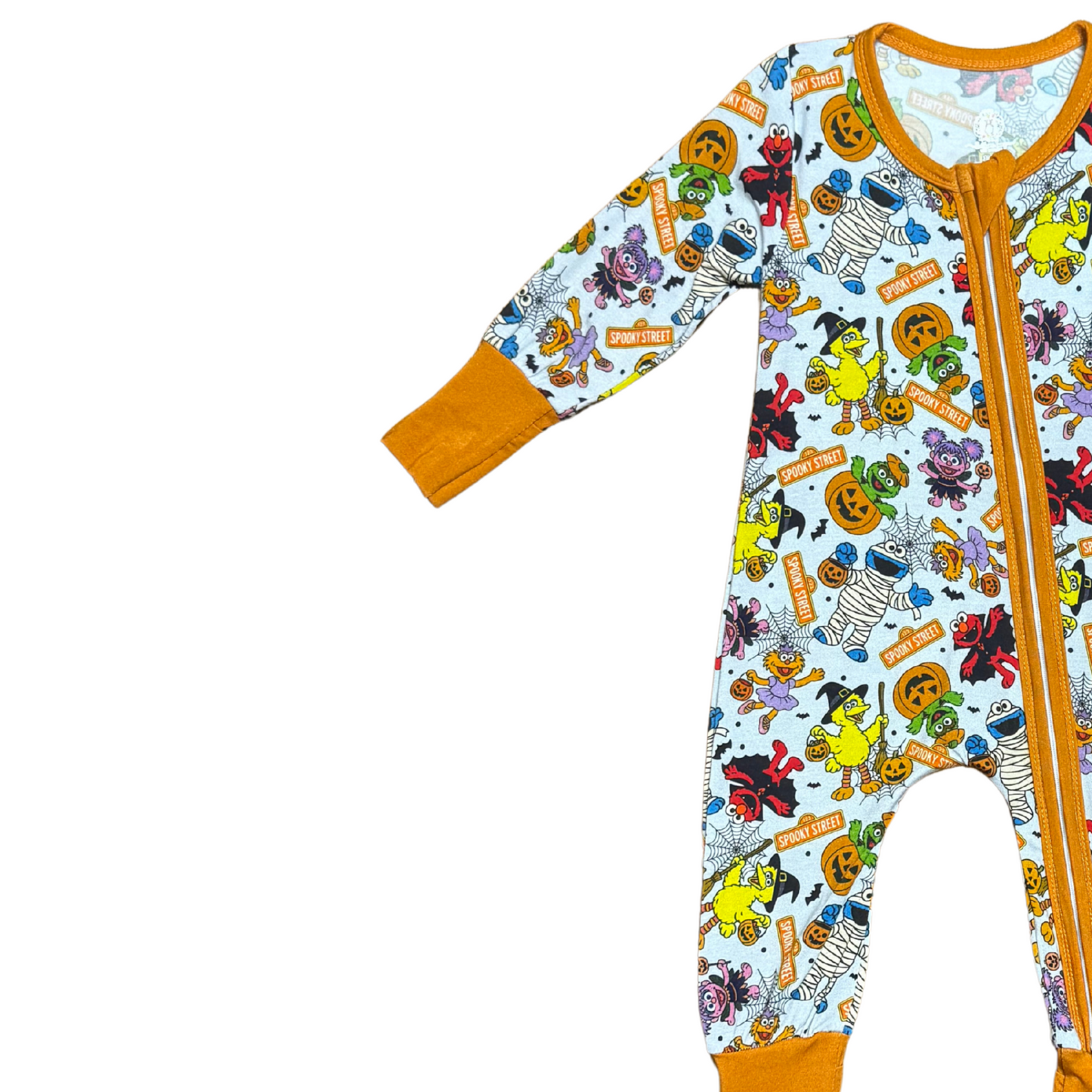 1, 2, 3 Spooky Street Bamboo Romper