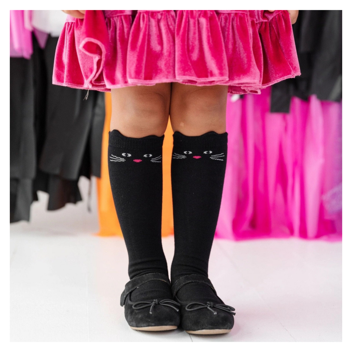 Black Cat Knee High Socks