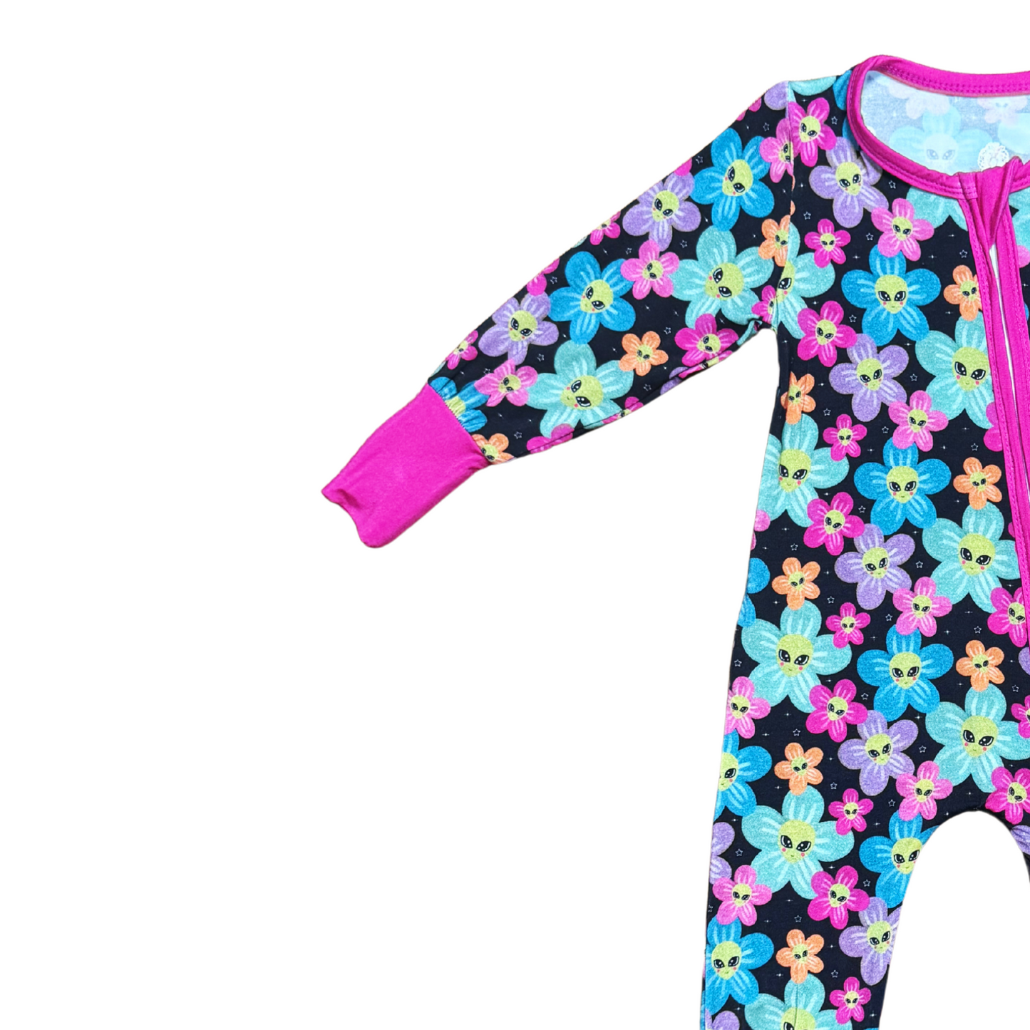 Way Out Flower Bamboo Romper