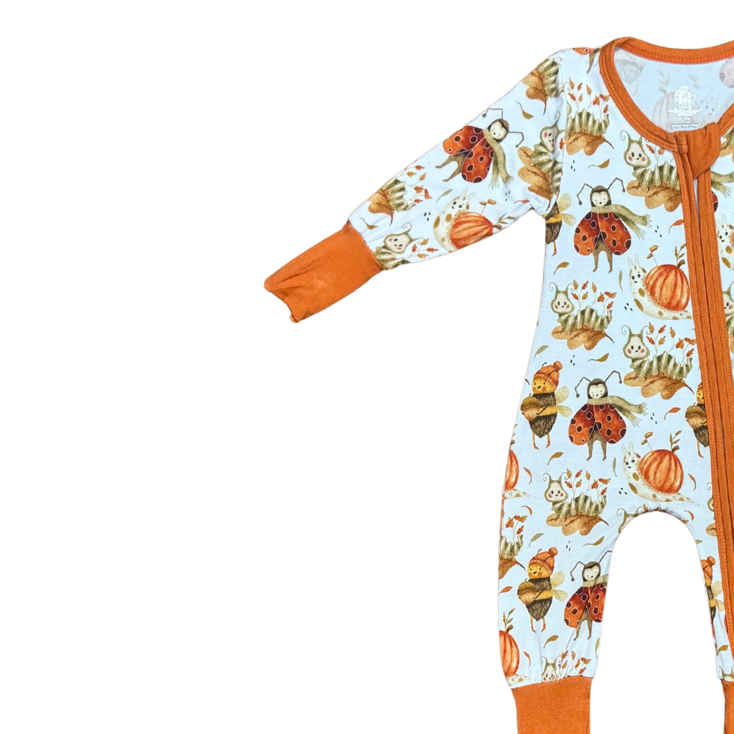 Sweet Fall Forest Creatures Bamboo Romper