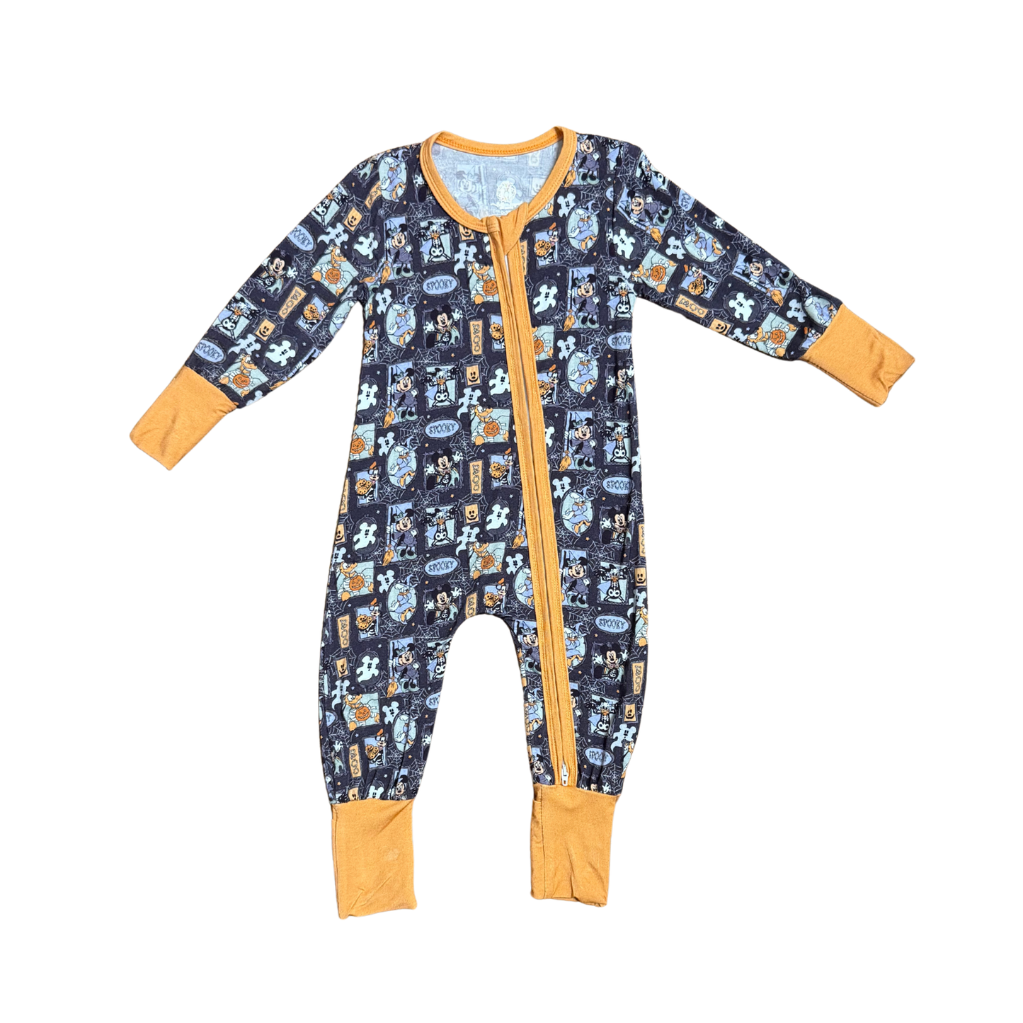 Mickey & Friends Spooky Frames Bamboo Romper