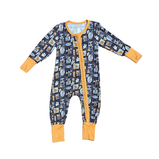 Mickey & Friends Spooky Frames Bamboo Romper