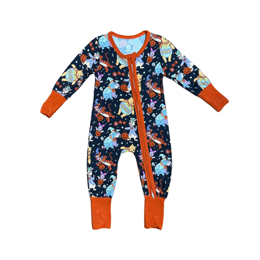 Halloween Pooh & Friends Bamboo Romper