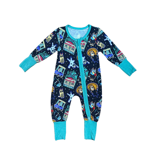 It's Wednesday, Bluey Bamboo Romper
