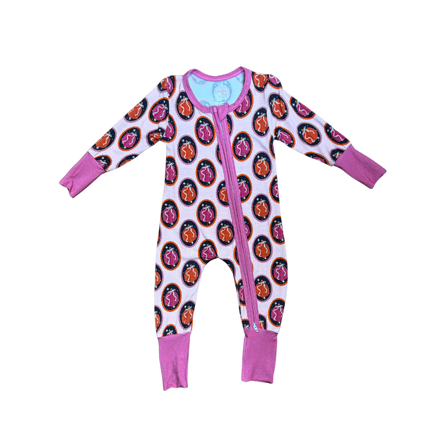 Coquette Pumpkin Bamboo Romper