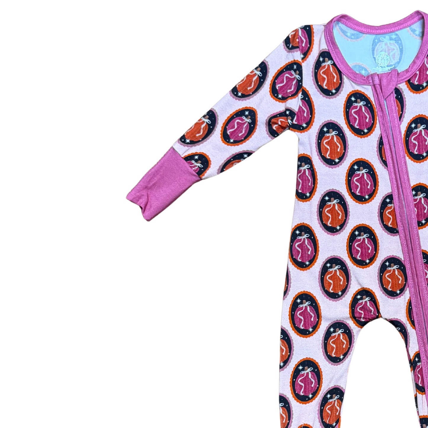 Coquette Pumpkin Bamboo Romper