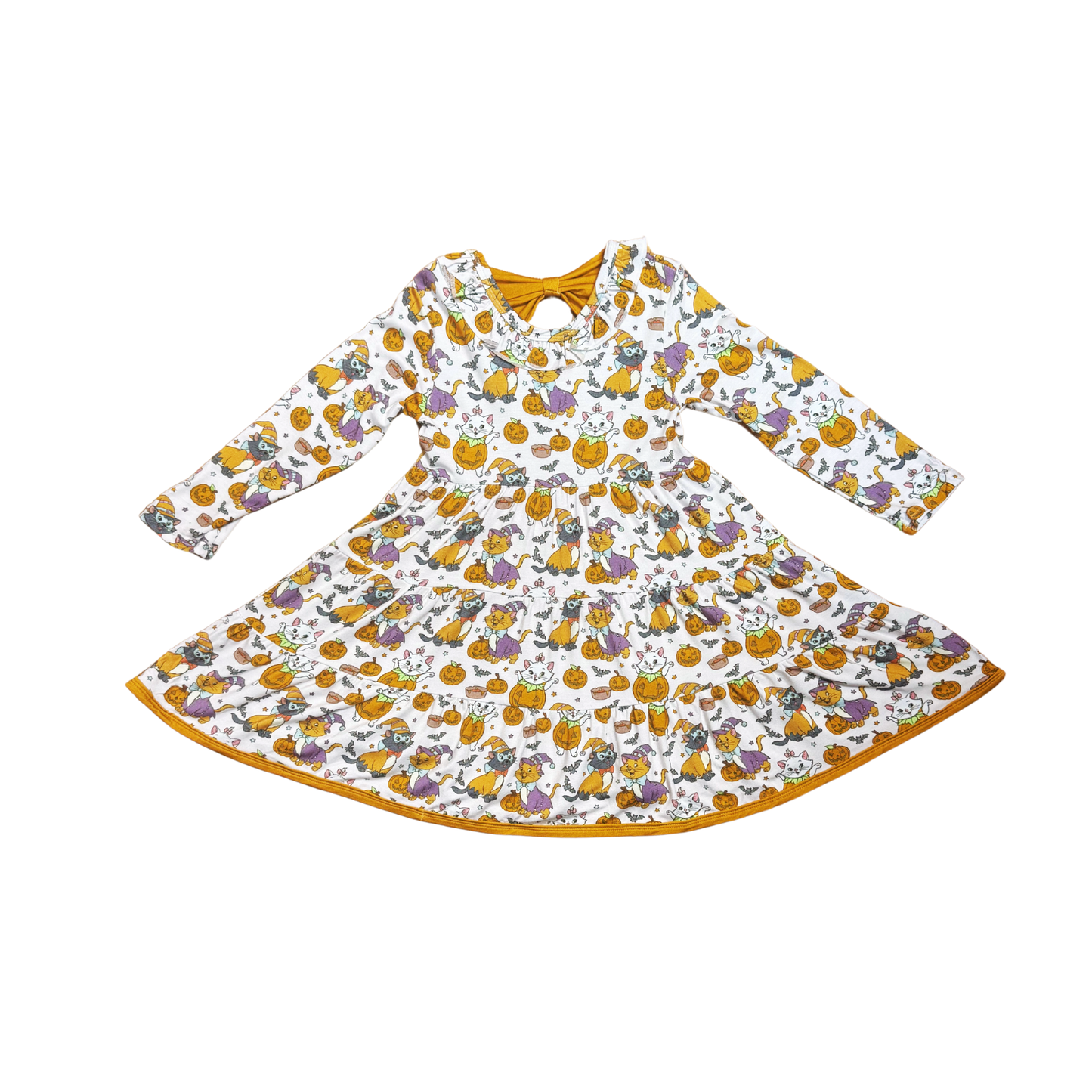 Aristocats Celebrate Halloween Bamboo Twirl Dress