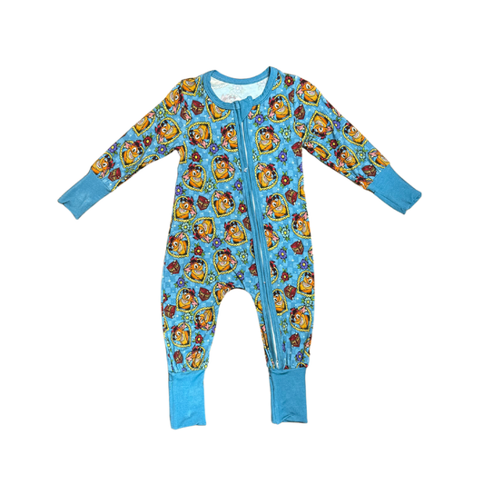 Crash Bandicoot Tattoo Style Bamboo Romper