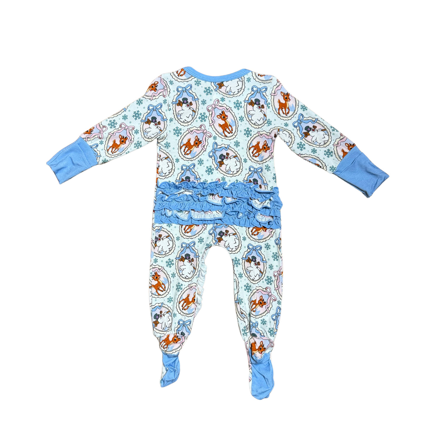 Rudolph & Friends Frames Bamboo Footed Romper