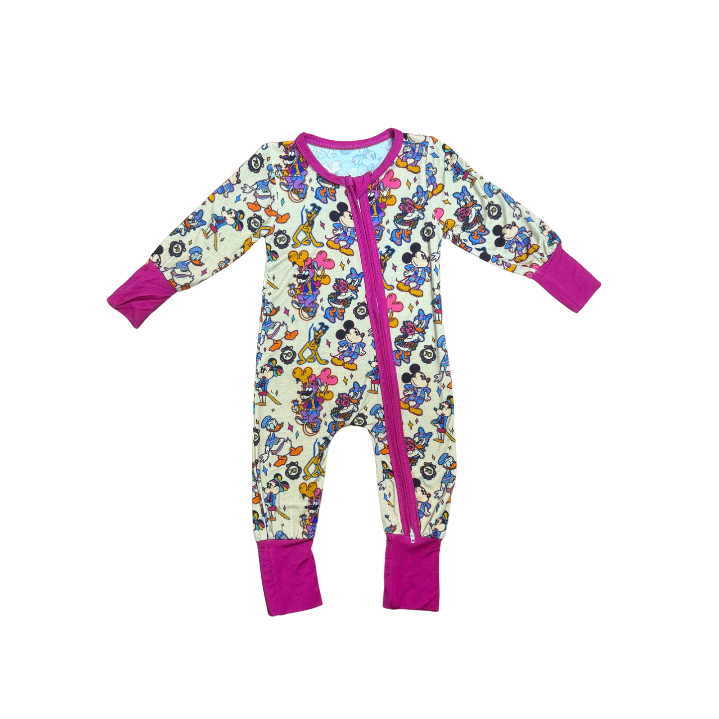 Vintage Mickey Bamboo Romper