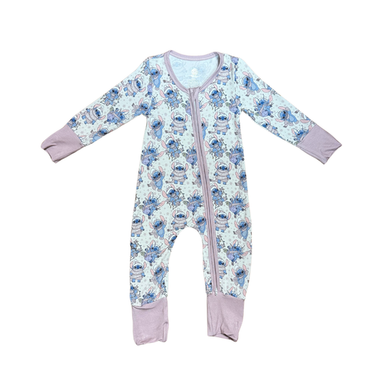 Stitch, Let It Snow Bamboo Romper