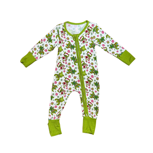 Grinchy Stitch Bamboo Romper