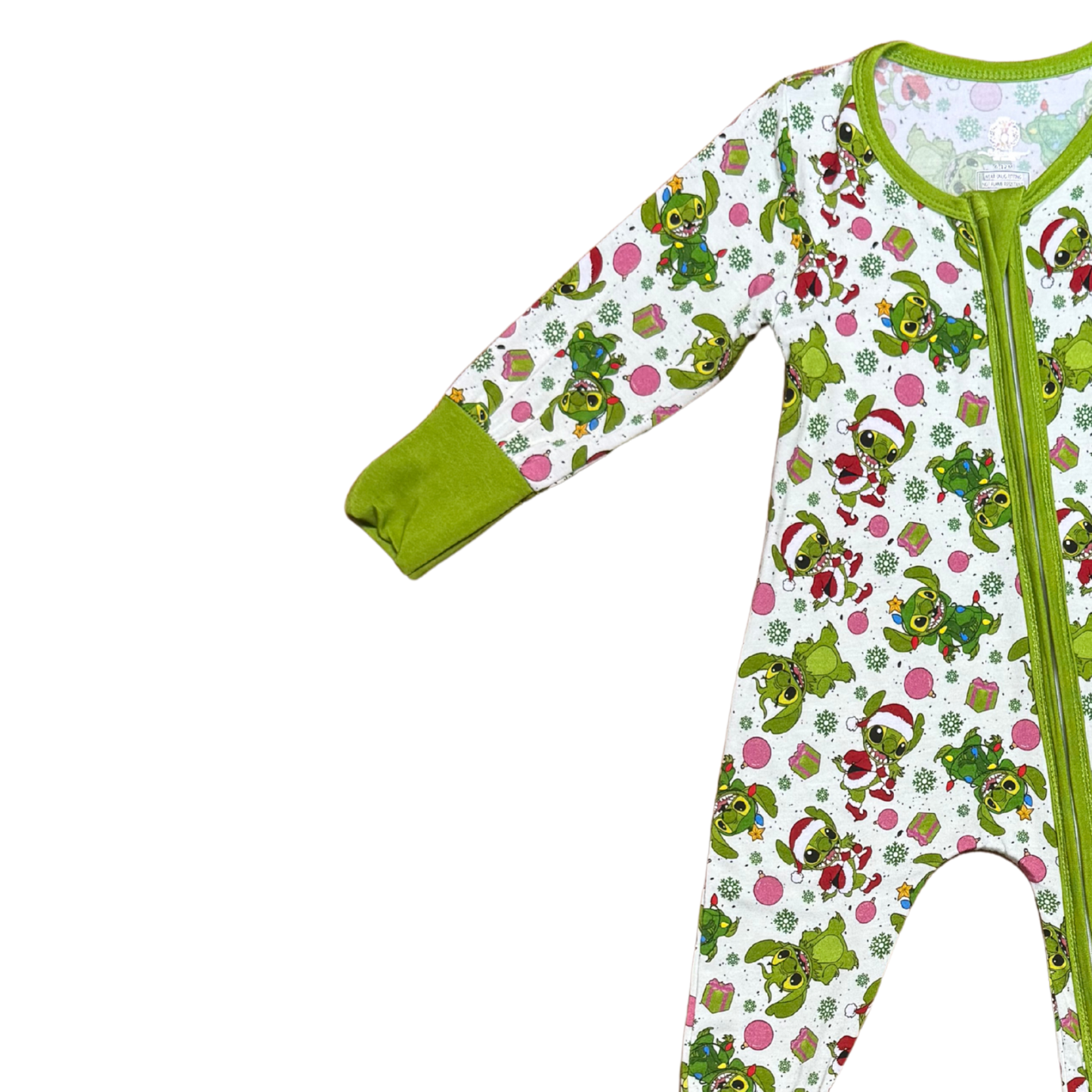 Grinchy Stitch Bamboo Romper