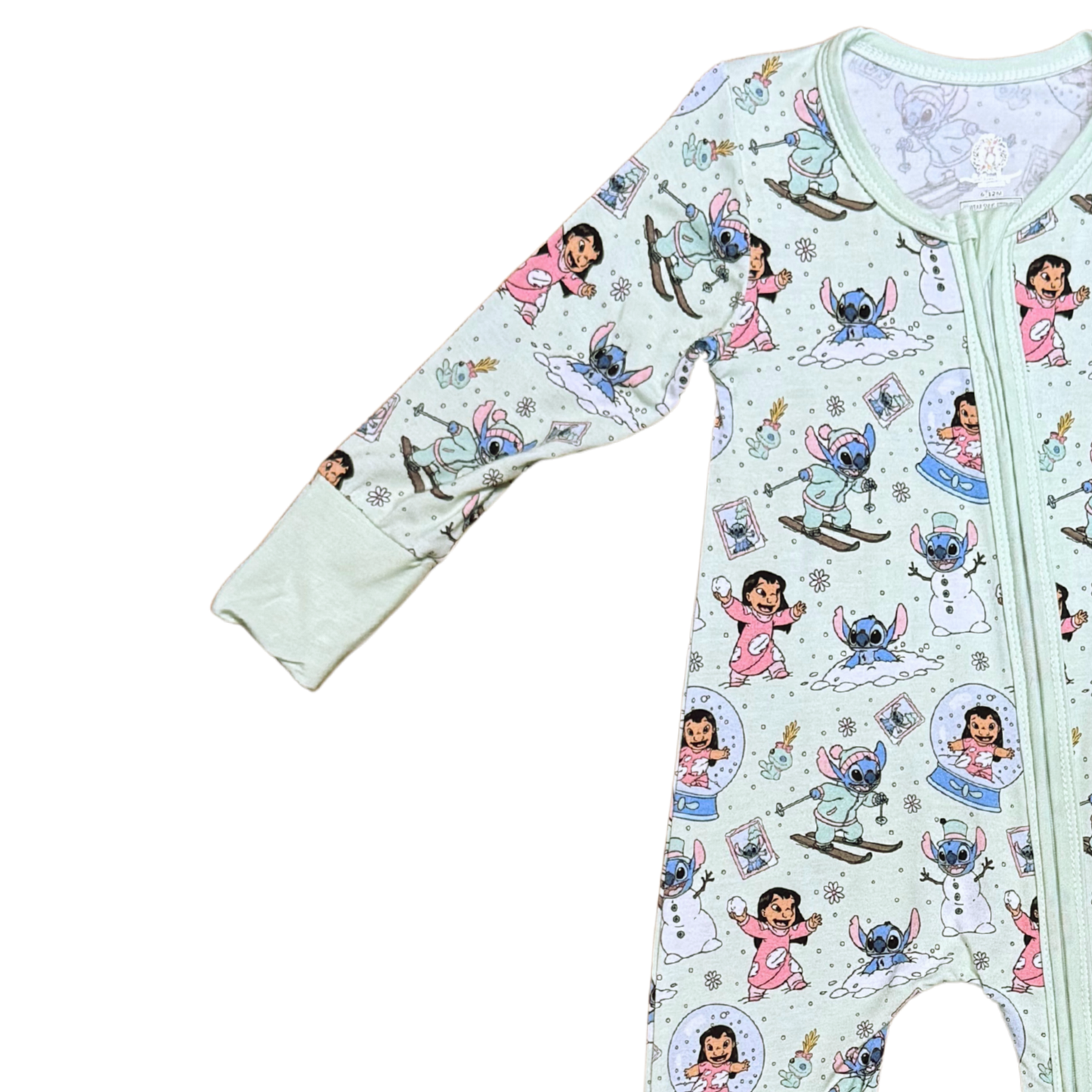 Stitchy Snow Globes Bamboo Romper