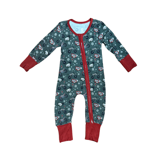 Fa La La Motorcross Bamboo Romper