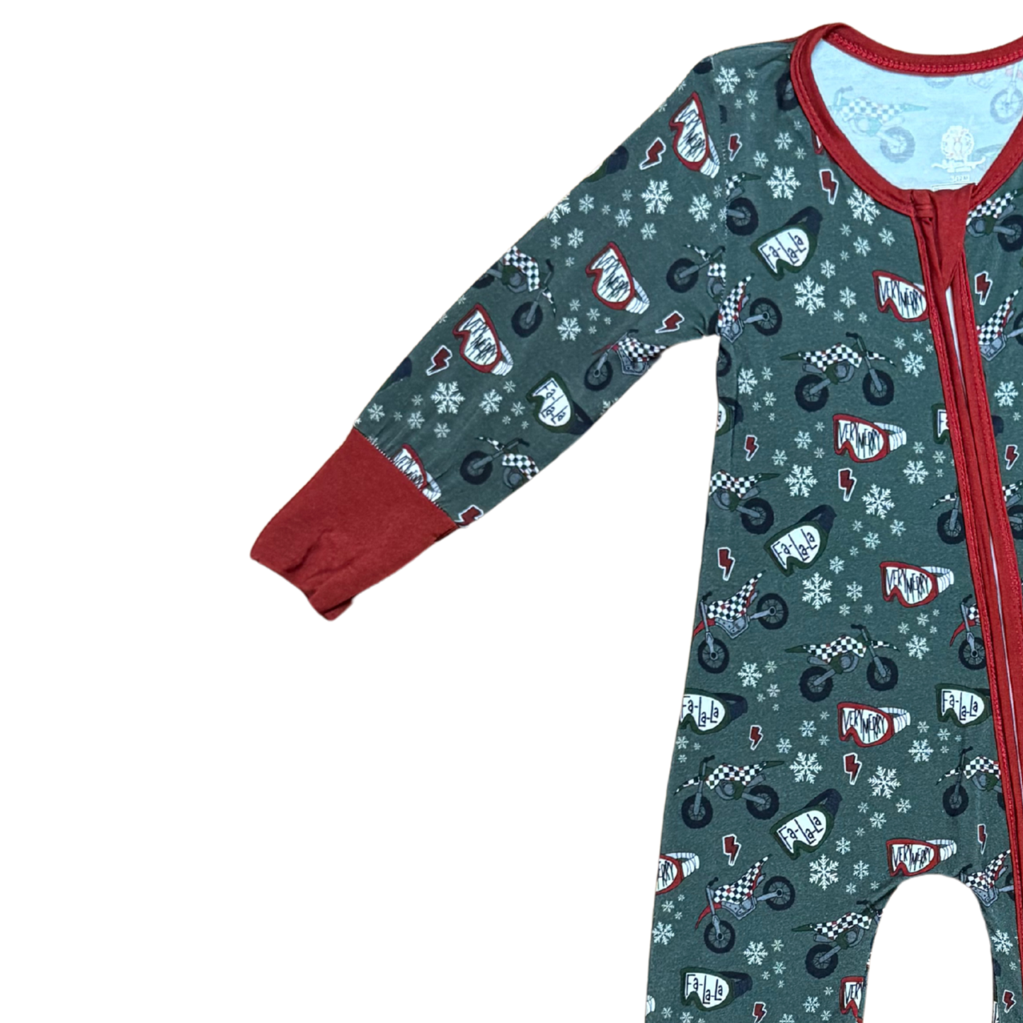 Fa La La Motorcross Bamboo Romper