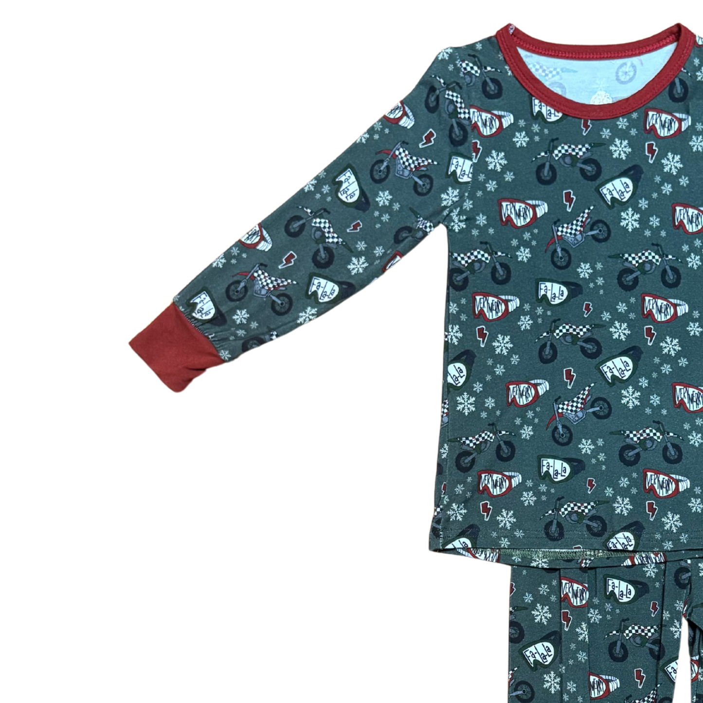 Fa La La Motorcross Bamboo PJ's