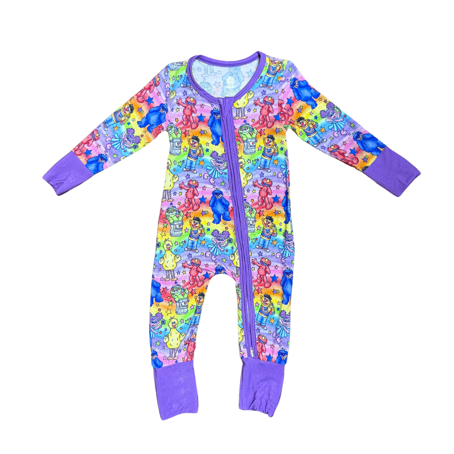 Rainbow Sesame Street Bamboo Romper