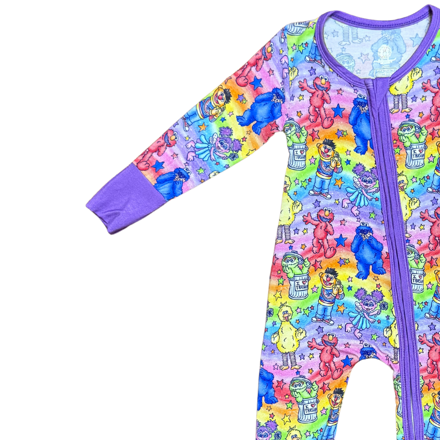 Rainbow Sesame Street Bamboo Romper