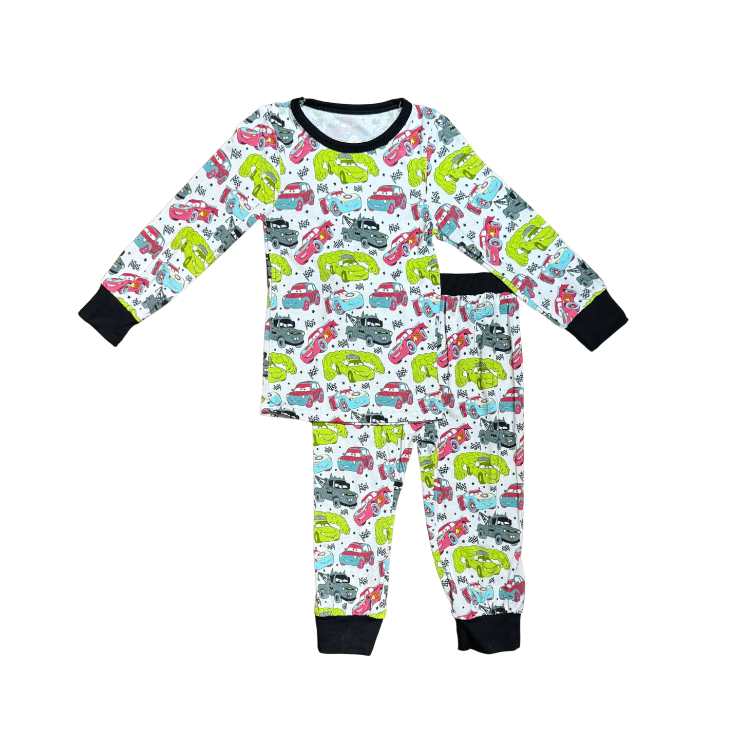 Superhero Cars Bamboo PJ's