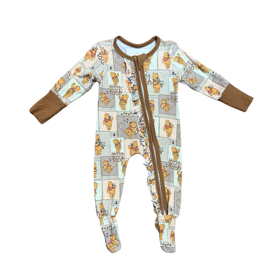 Winnie The Pooh Footed Ruffled Romper