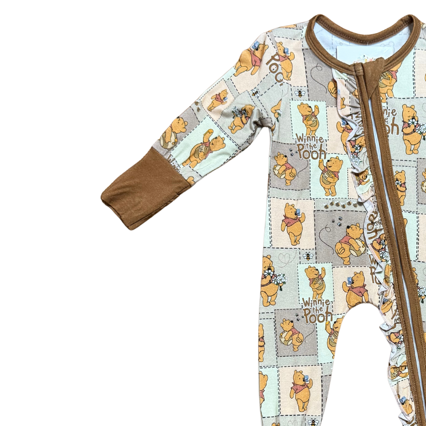Winnie The Pooh Footed Ruffled Romper