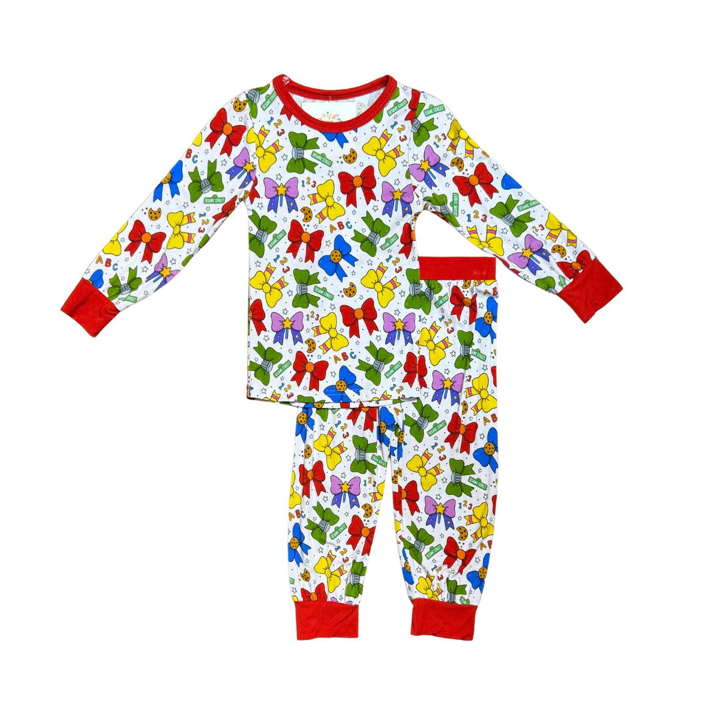 Sesame Street Bows Bamboo PJ's