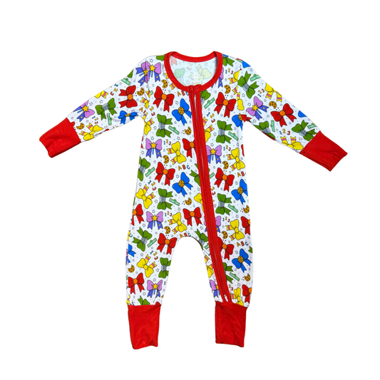 Sesame Street Bows Bamboo Romper