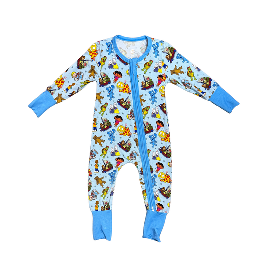 90's Cartoon Mashup Bamboo Romper