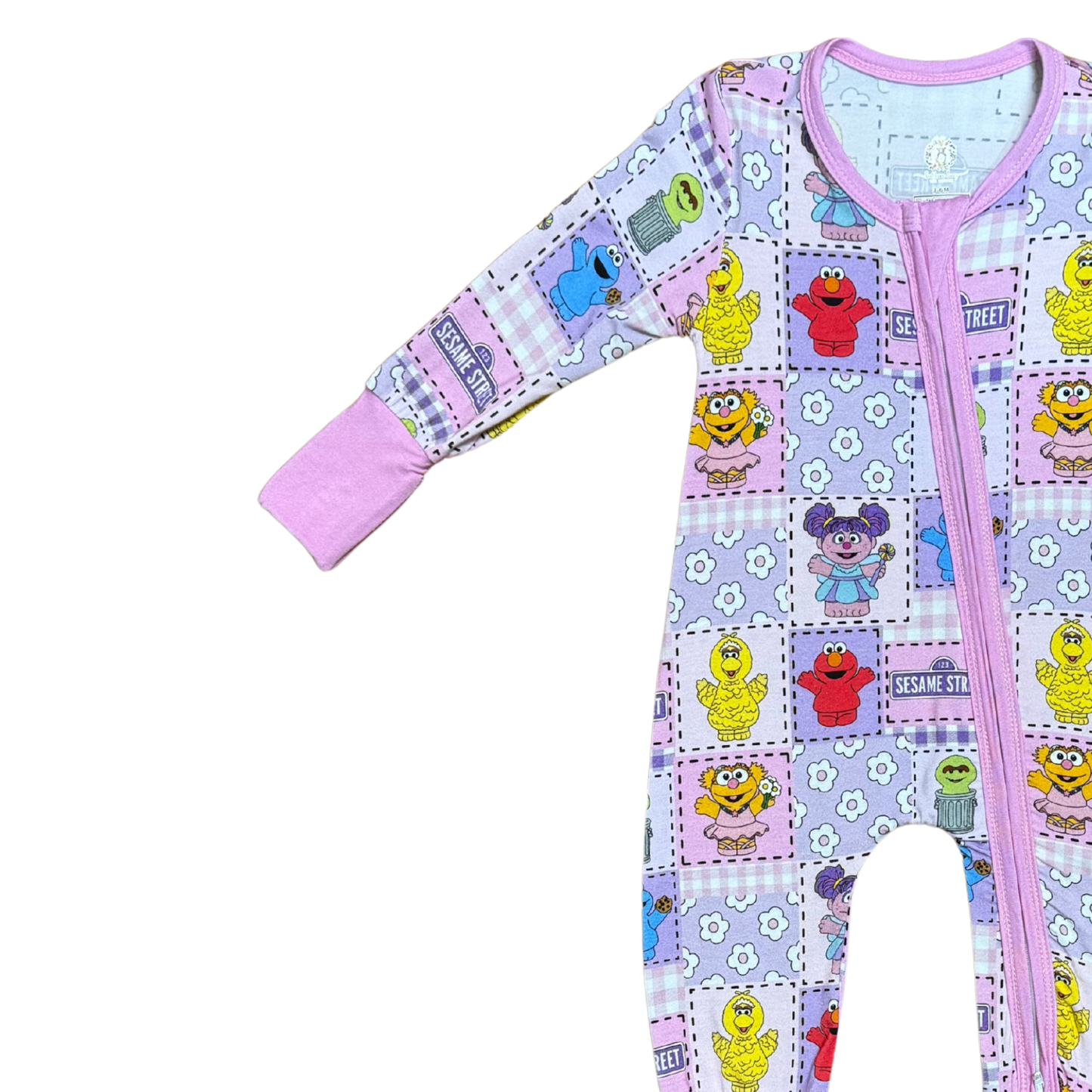 Sesame Street Little People Bamboo Romper (Purple)