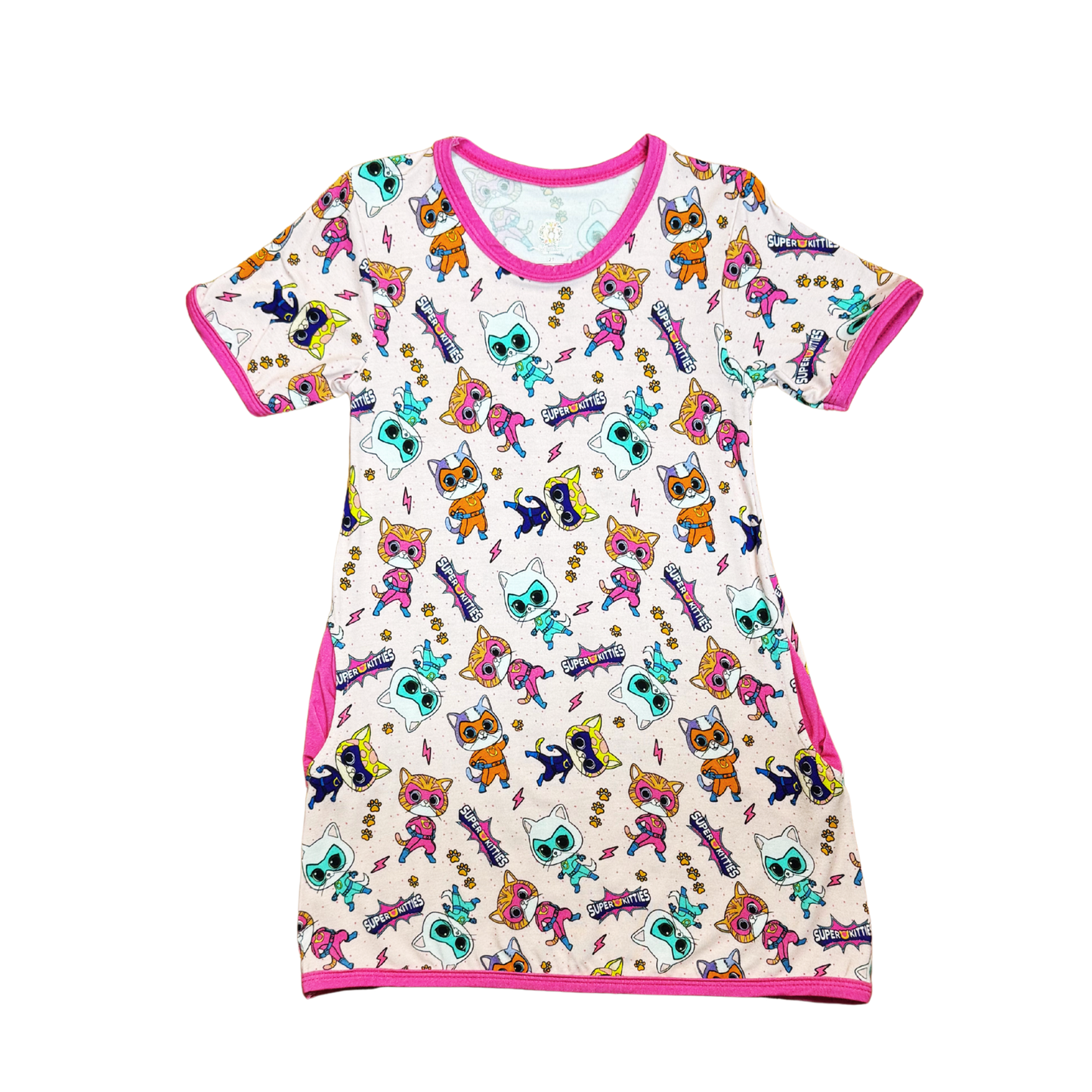 Super Kitties Bamboo Night Gown