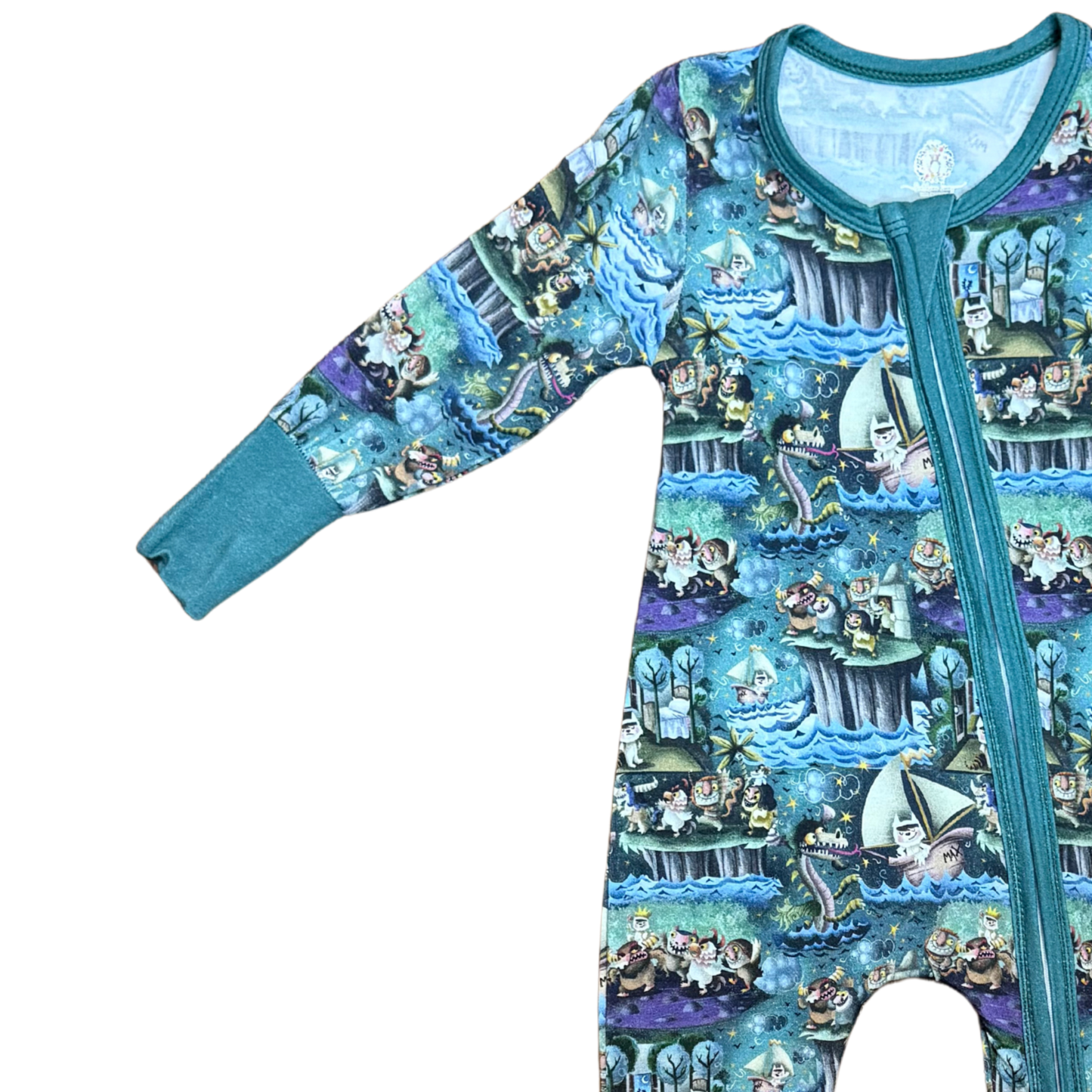 Out Where the Wild Things Are Bamboo Romper