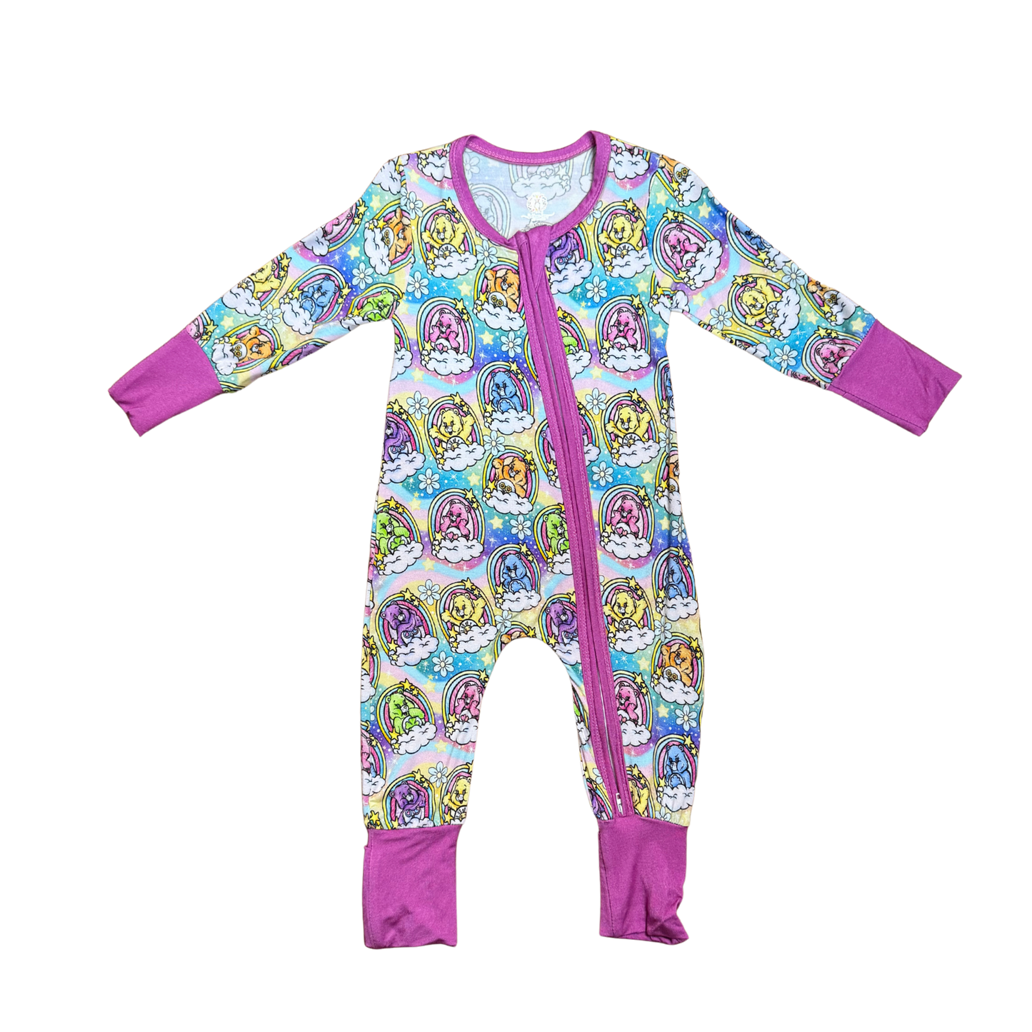Rainbow Care Bears Bamboo Romper