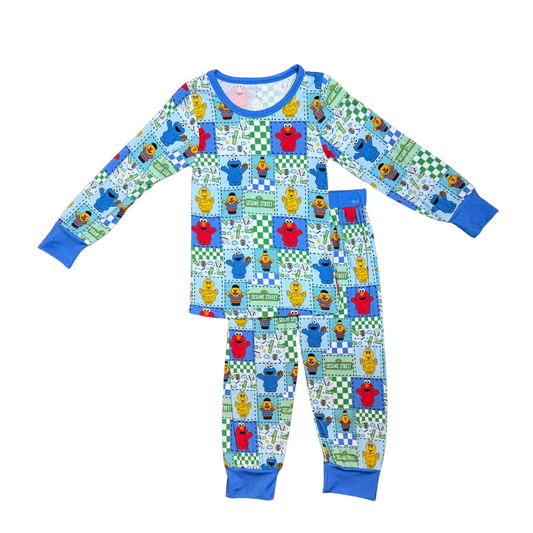 Sesame Street Little People Bamboo PJ's (Blue)