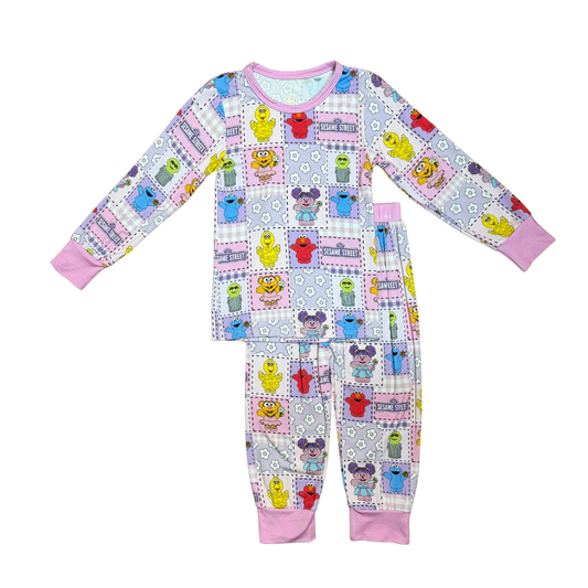 Sesame Street Little People Bamboo PJ's (Purple)