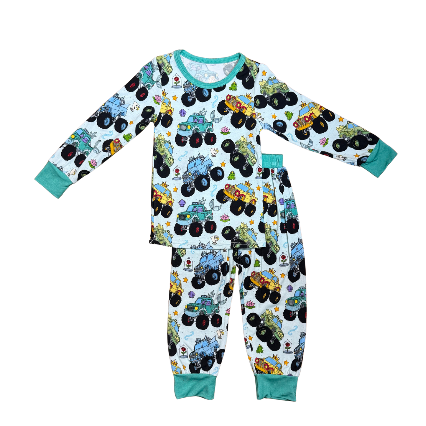 Princess Monster Trucks Bamboo PJ's