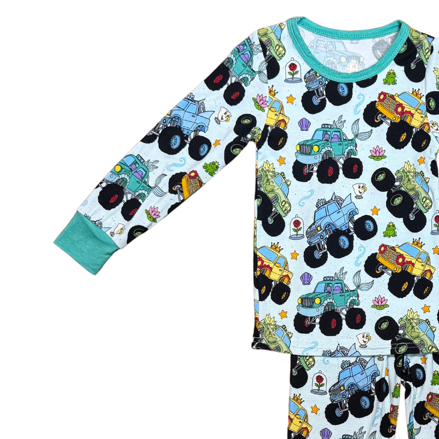 Princess Monster Trucks Bamboo PJ's