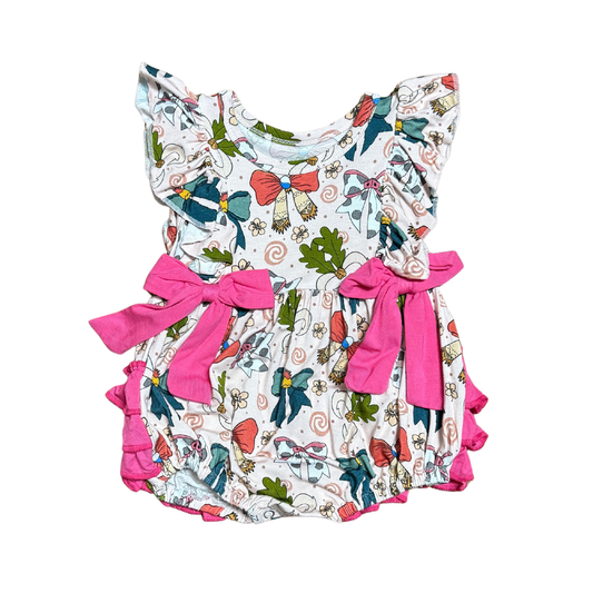 Moana Bows Bamboo Bubble Romper