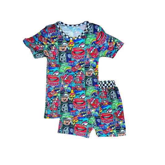 Vroom Vroom Bamboo Short Set