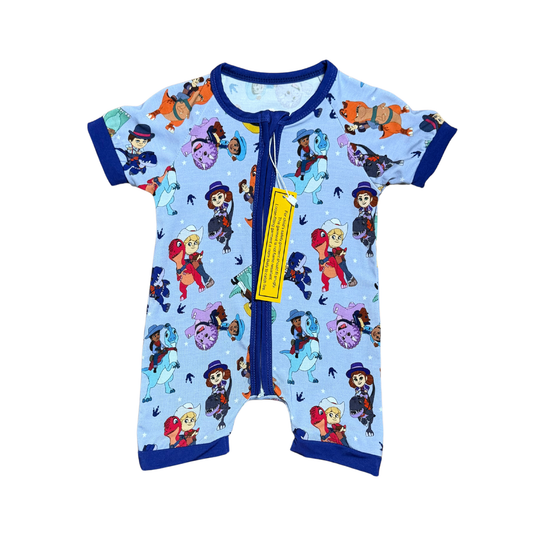 Dino Ranch Bamboo Short Romper