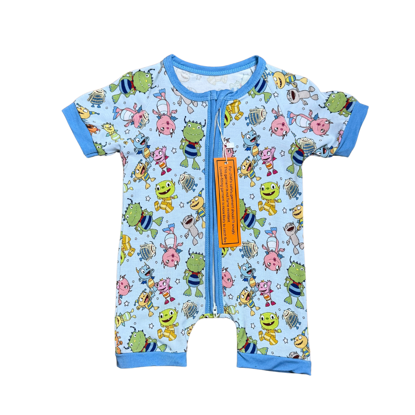 Henry Hugglemonster Bamboo Short Romper
