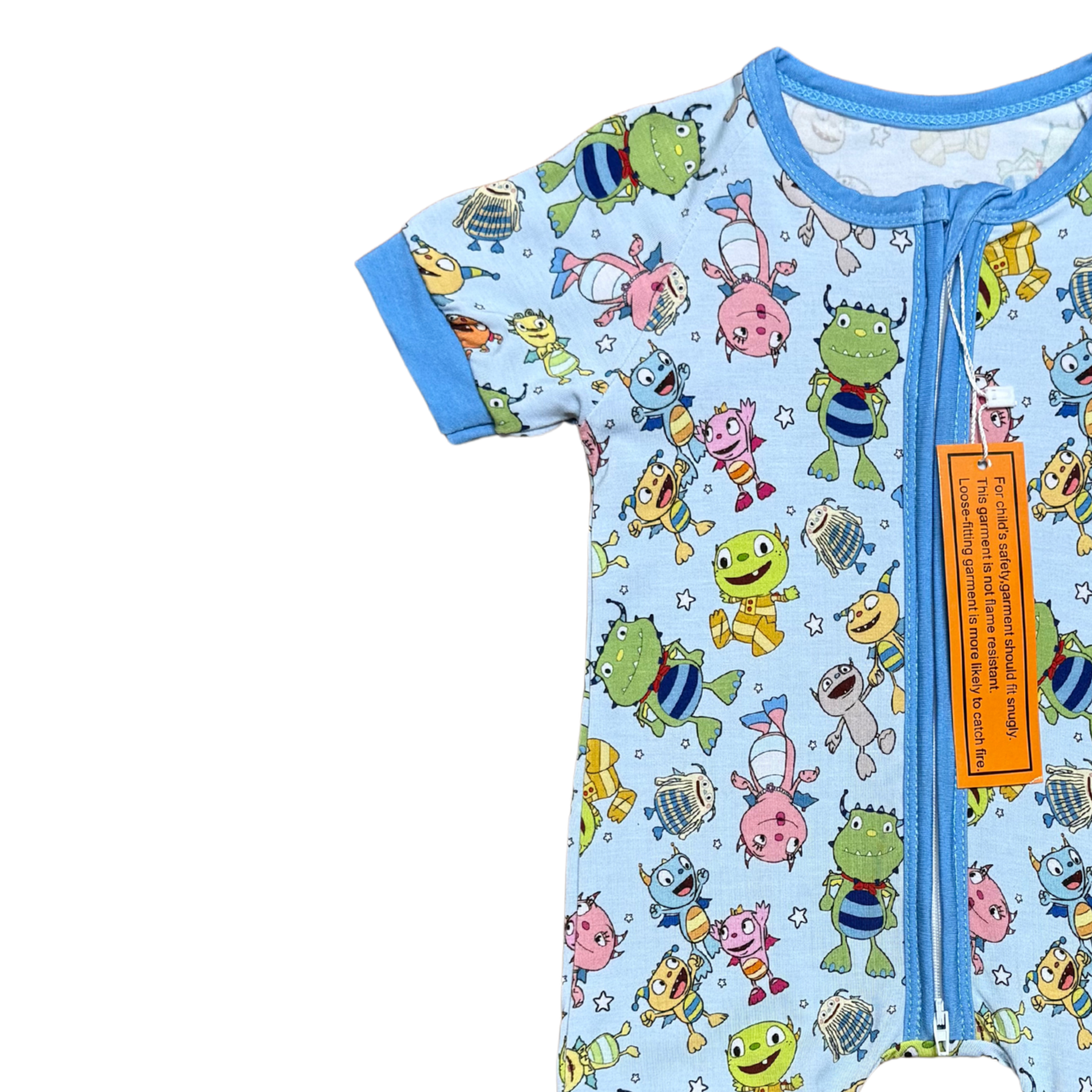 Henry Hugglemonster Bamboo Short Romper
