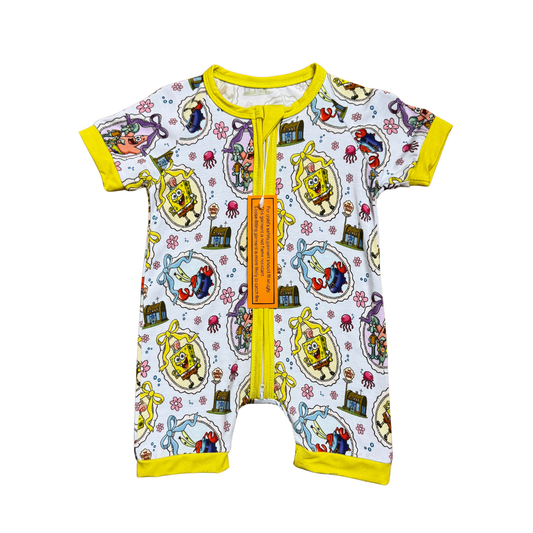 Coquette Spongebob Bamboo Short Romper