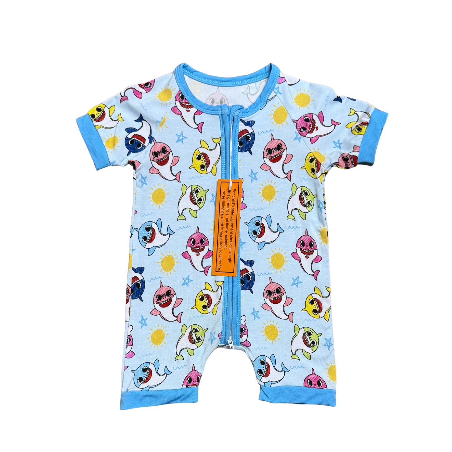 Baby Shark(s) Doo Doo Bamboo Romper