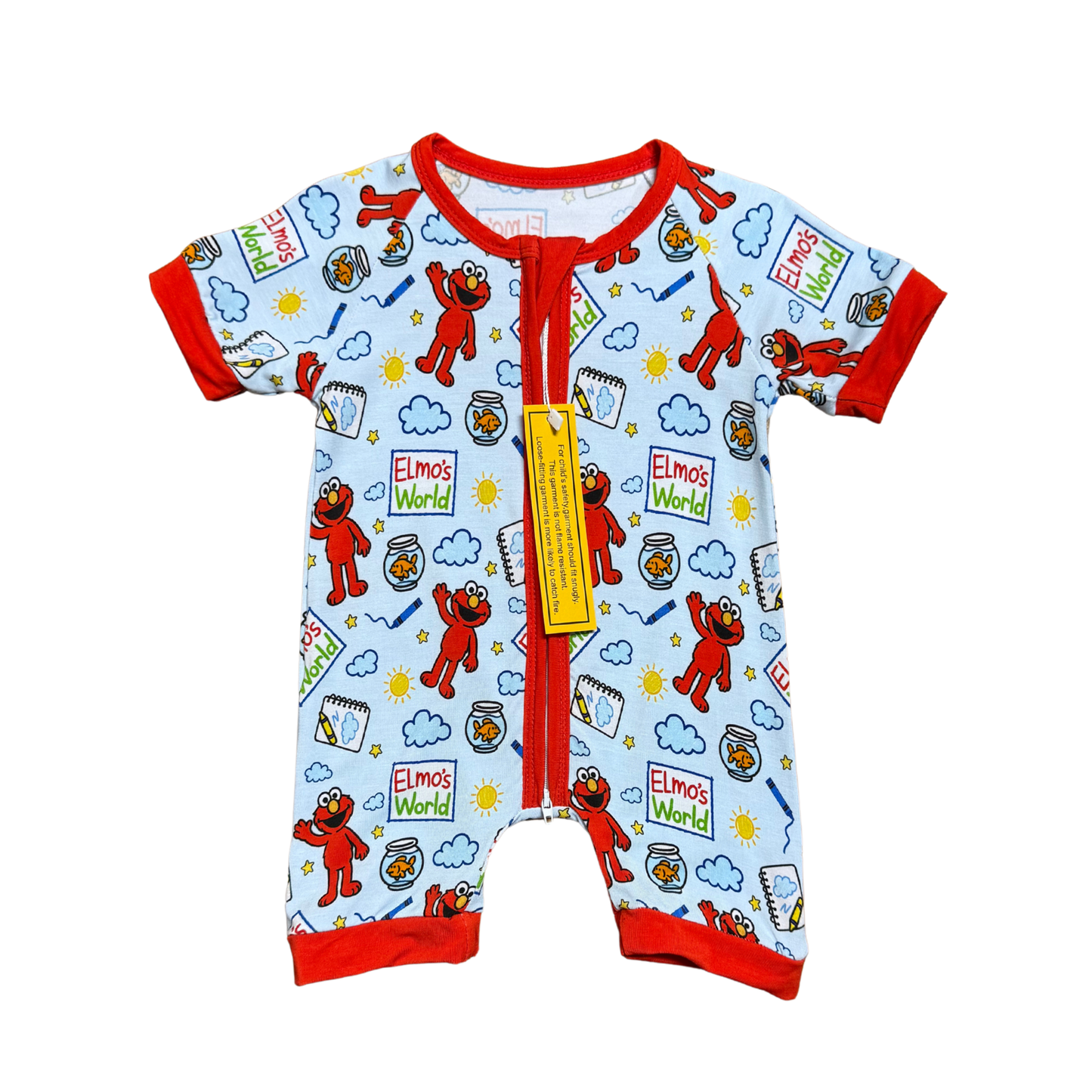 Elmo's World Bamboo Short Romper