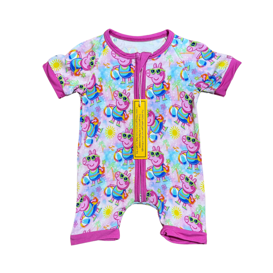 Pool Day with Peppa Pig Bamboo Short Romper